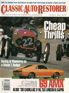 CLASSIC AUTO RESTORER 1994 FEB - AMX, 38 CADDY V16, 53 LINCOLN CAPRI